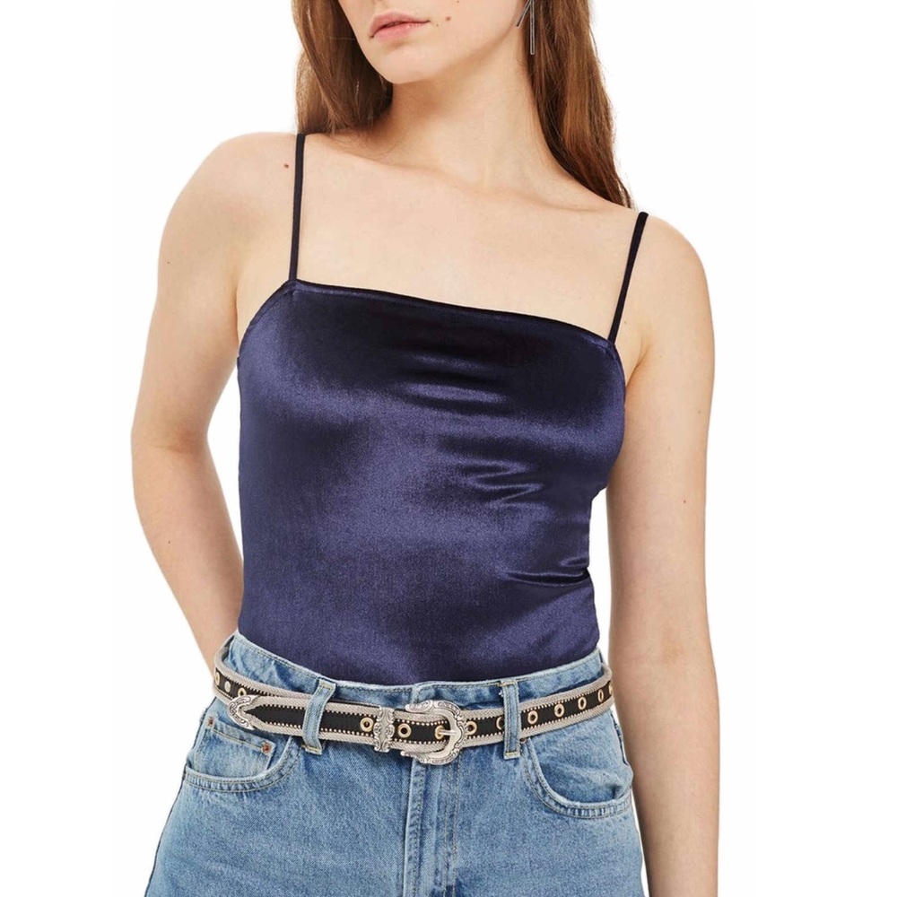 Top Shop | velvet bodysuit - Picture 3 of 4